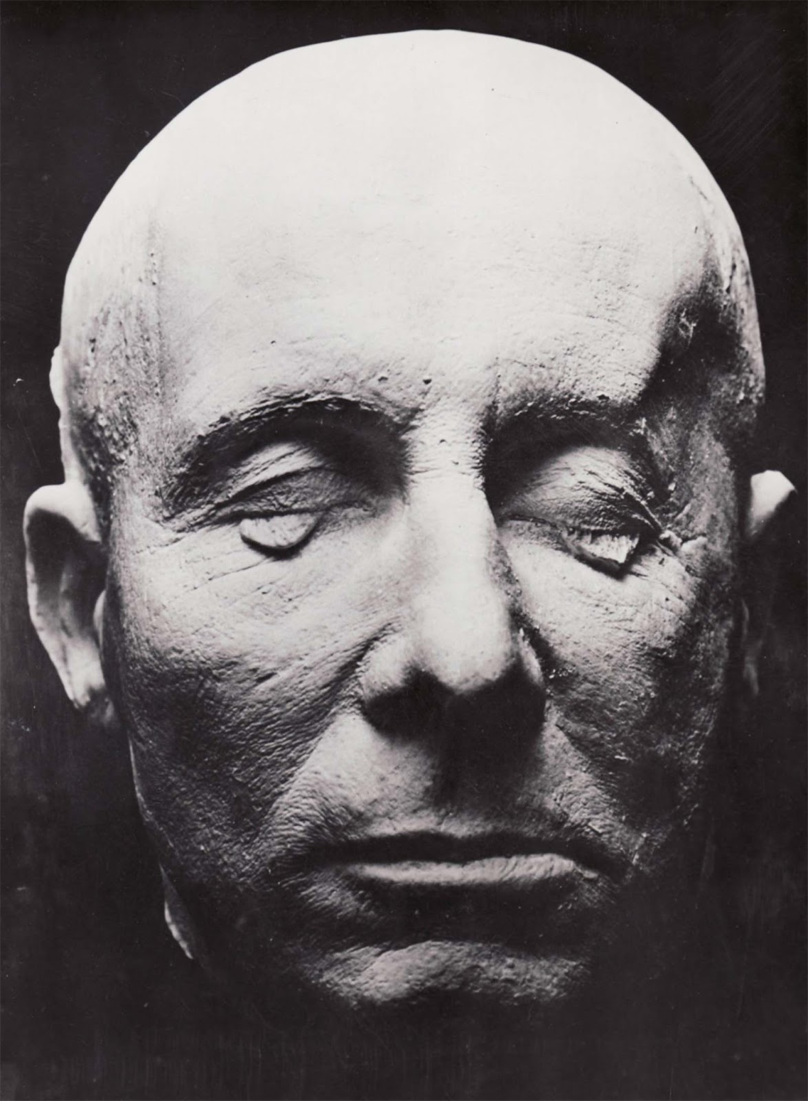 Death mask of Field Marshal Erwin Rommel, discovered by U.S. Seventh Army troops in 1945.