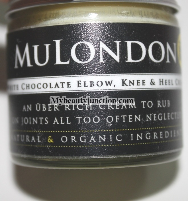MuLondon White Chocolate Elbow, Knee and Heel Cream review, usage results, photos