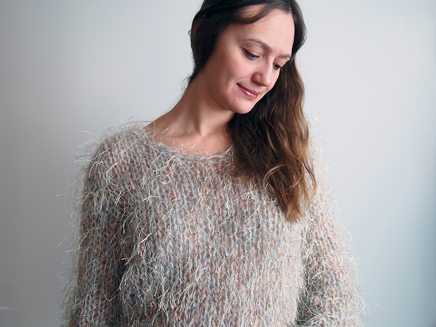 Yes, I Made A Sweater Out of Novelty Yarn!