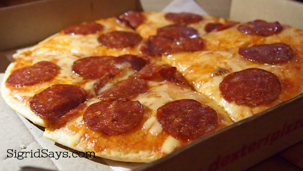 Dexter's pepperoni pizza