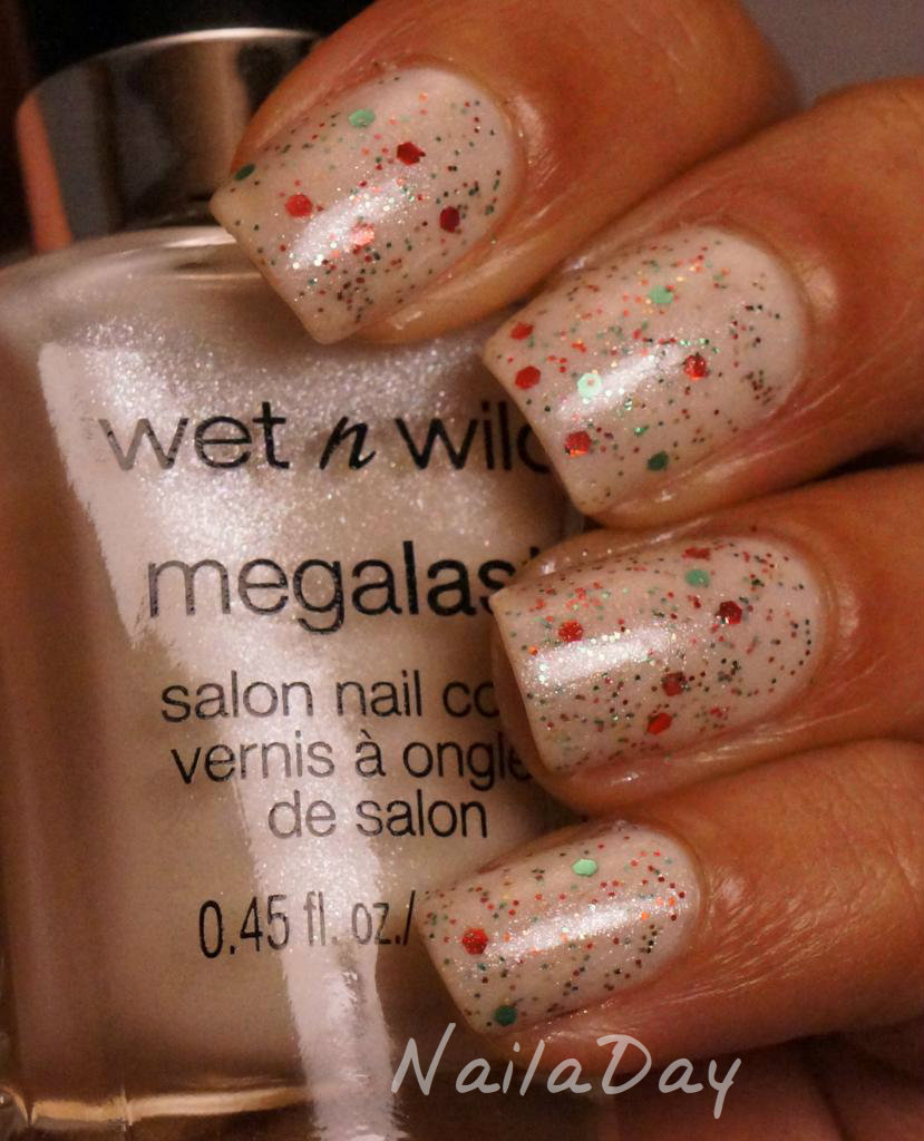 Nail a Day Peppermint White Chocolate Mani