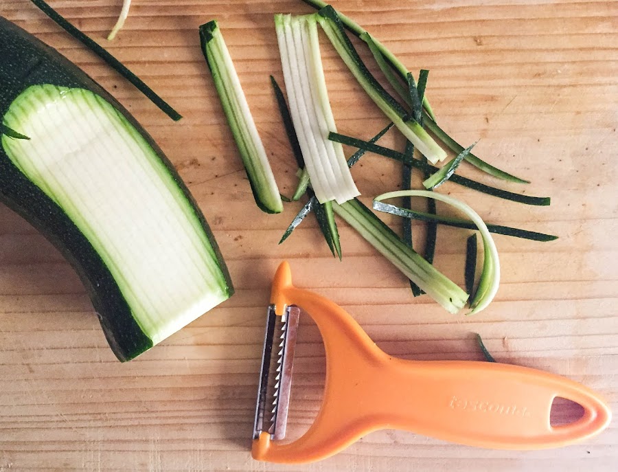 Fideos cristal con pollo y verduras