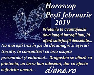 Horoscop februarie 2019 Pești 
