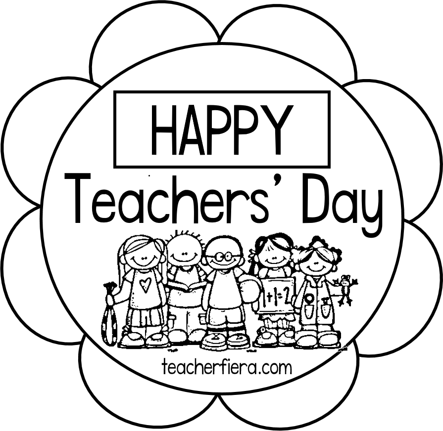 HAPPY TEACHERS' DAY (COLOURING)