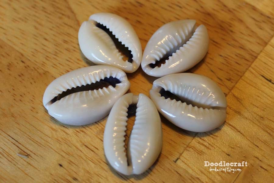 Cowrie Shell Flower Jewelry and Shoe Clips!