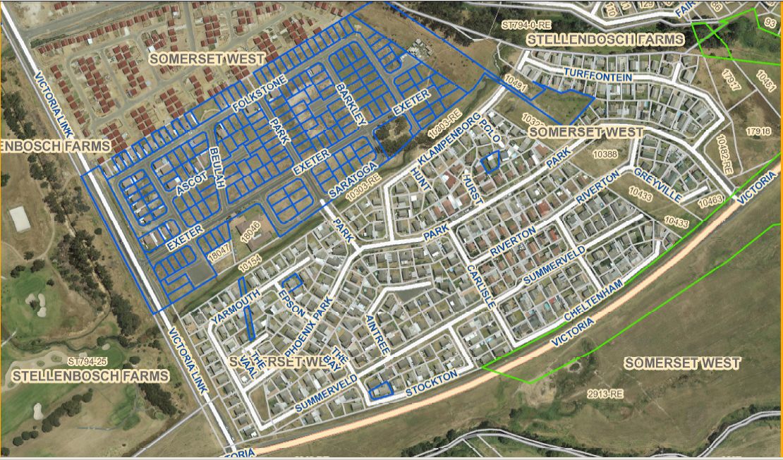 Victoria Park community, Somerset West, South Africa August 2013