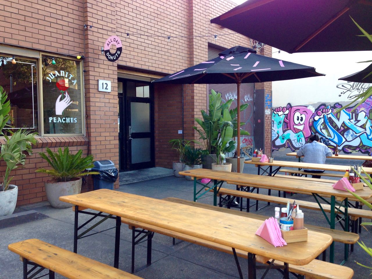 Green Gourmet Giraffe All Day Doughnuts / Juanita Peaches, Brunswick