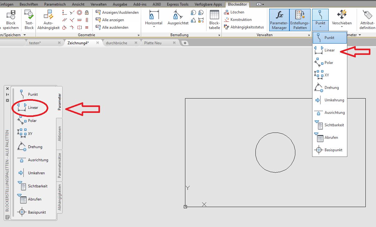 K S Autocad Blog Wie Dynamische Blocke Erstellen Teil 1 Strecken Schieben Skalieren