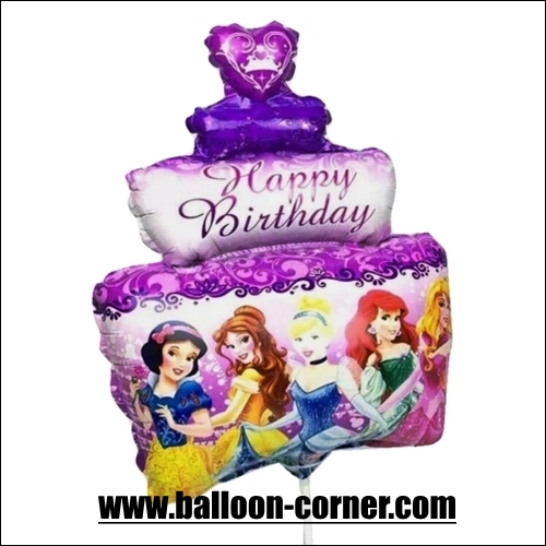 balon foil happy birthday cake princess mini balloon corner balon foil happy birthday cake princess mini balloon corner