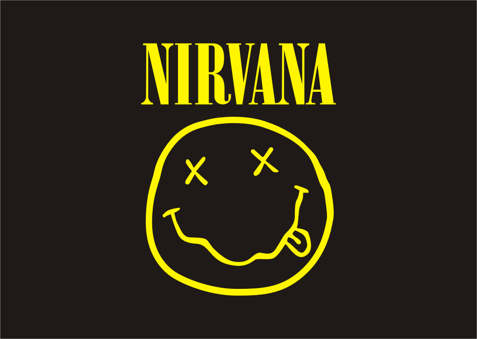 Nirvana act. Нирвана эмблема. Нирвана логотип группы. Логотип нирваны Смайл. Символ группы Нирвана.