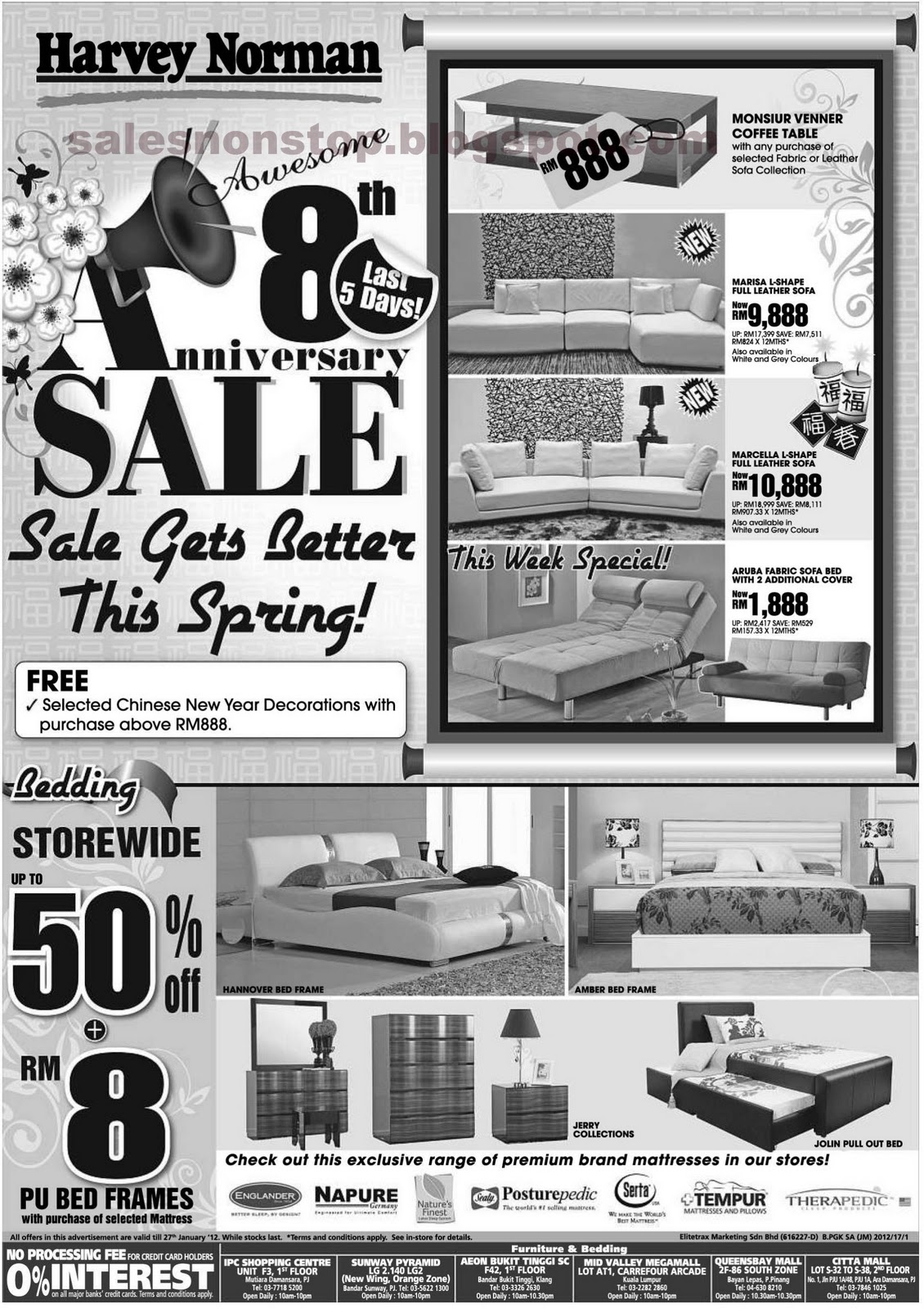 Harvey Norman 8th Anniversary Sale Sales nonstop