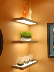 zen powder shelves amazing shelf wall lighting bathroom diy decor floating shelving designs lights string corner furniture rooms modern decoracion