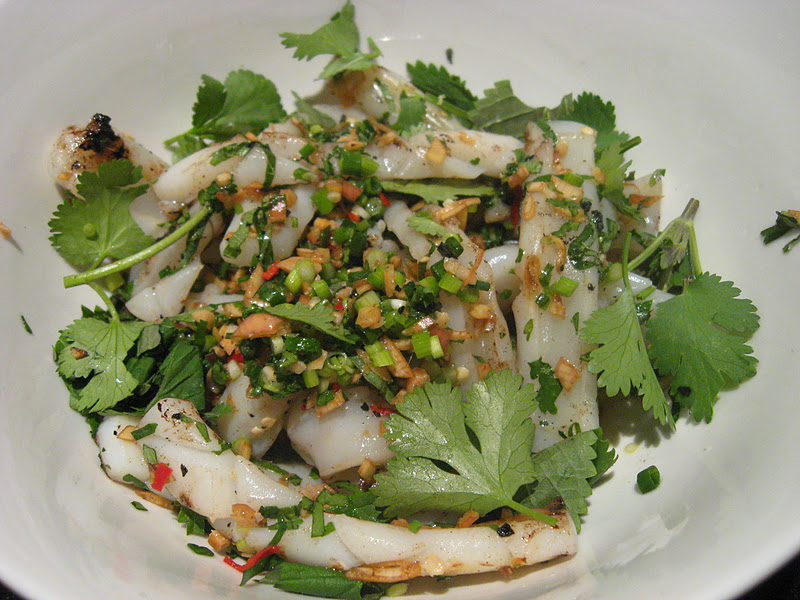 Morsels and Musings gỏi mực bắp chuối (banana blossom & squid salad)