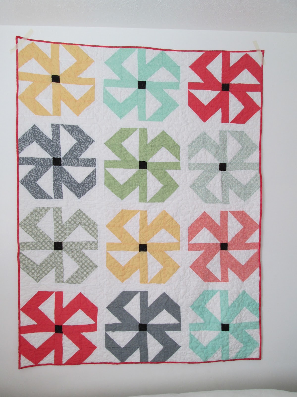 Quackadoodle Quilt Spin Blossoms