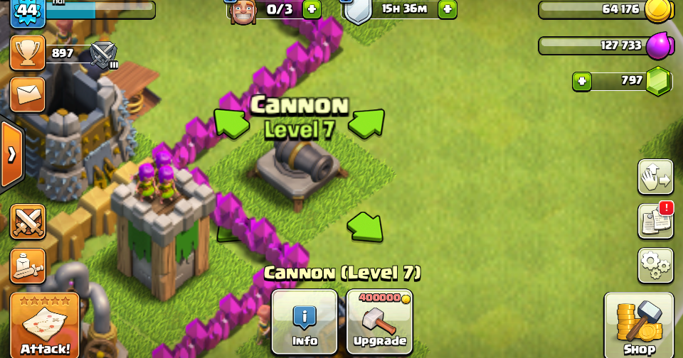 [LENGKAP] Cara Upgrade Gear Up Cannon to Double Cannon in Clash of