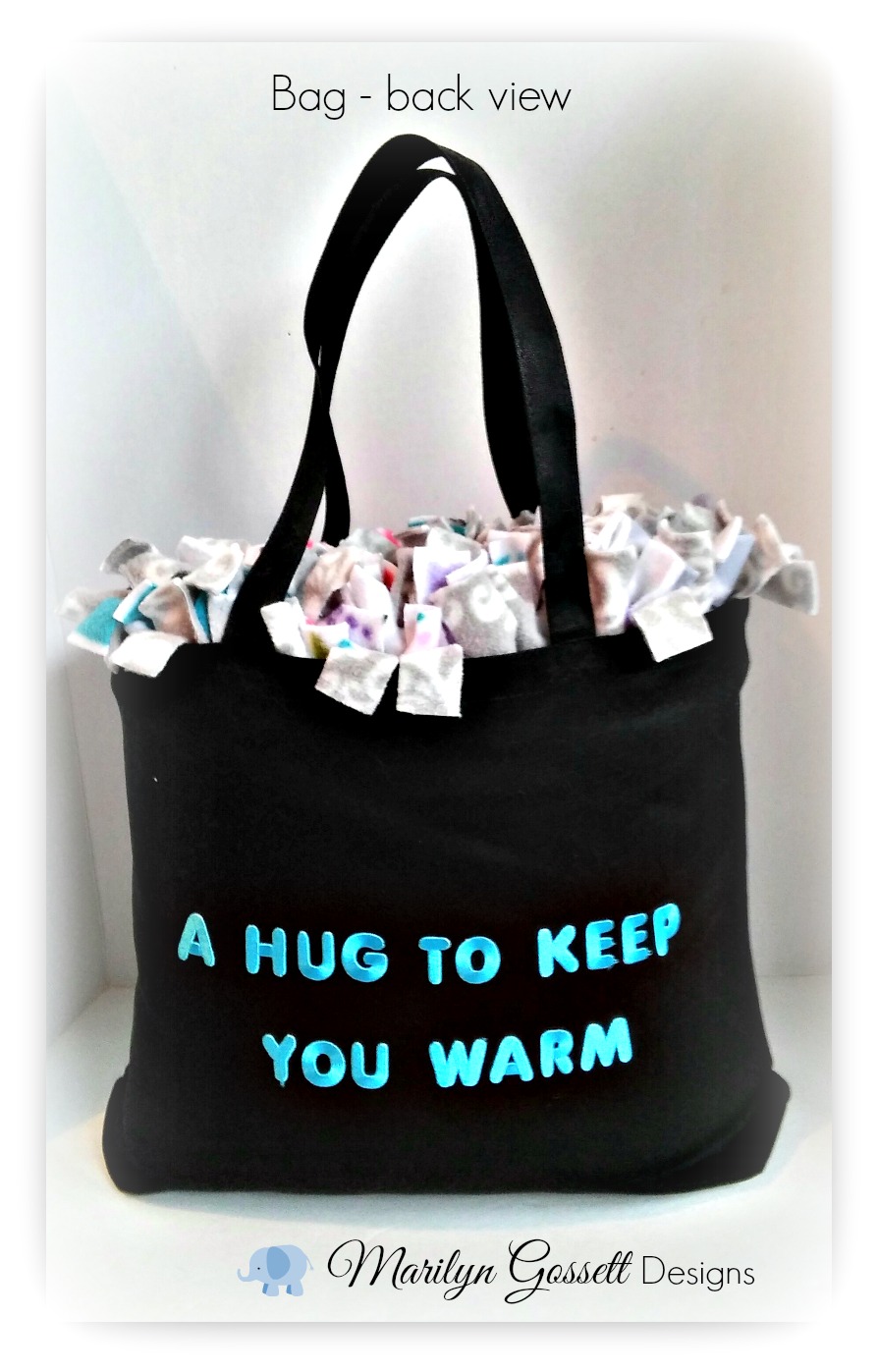 Creating with Joy A canvas tote bag with a special message