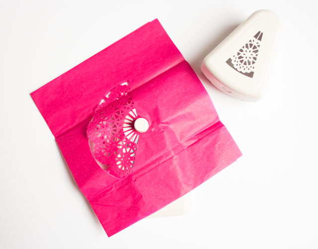 Martha Stewart doily punch Martha Stewart doily punch