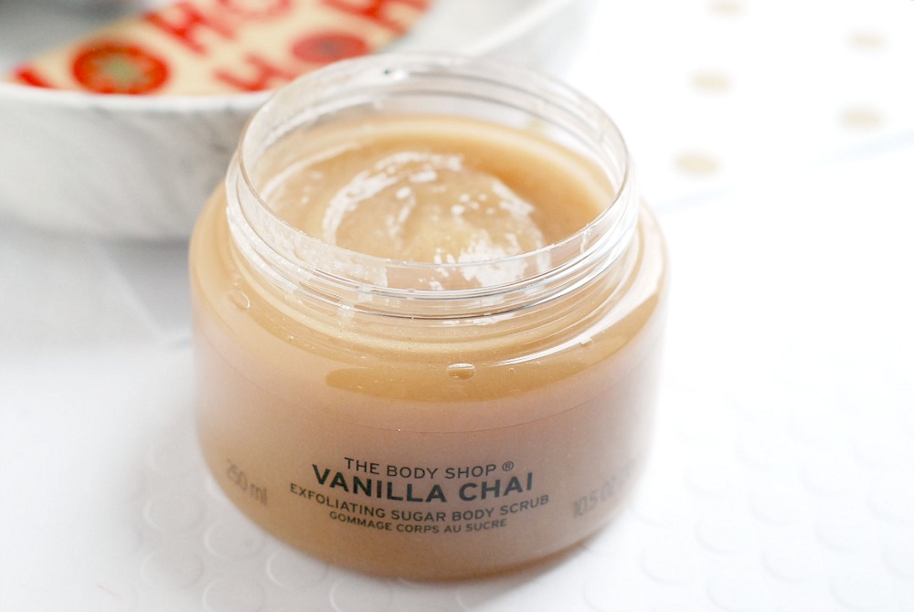 The Body Shop Vanilla Chai Body Scrub & Shower Gel Review — A Certain