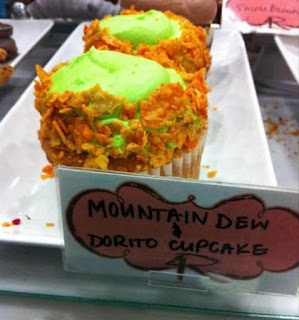 Cupcakes de Mountain Dew y Doritos.