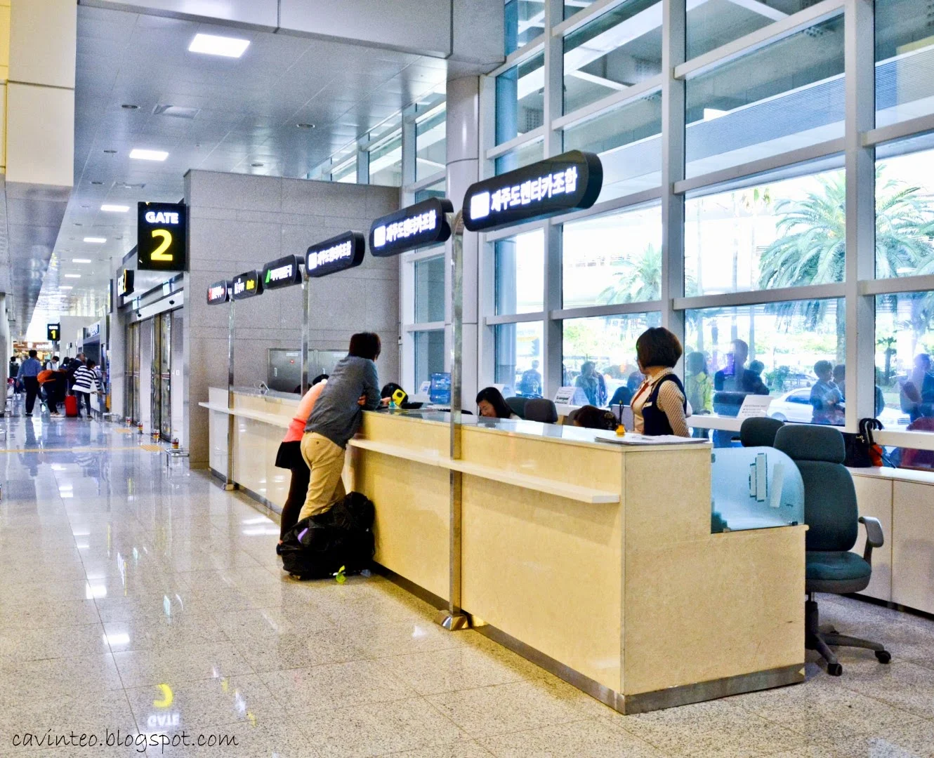 Crisp Jeju Car Rental Airport Scene in HD