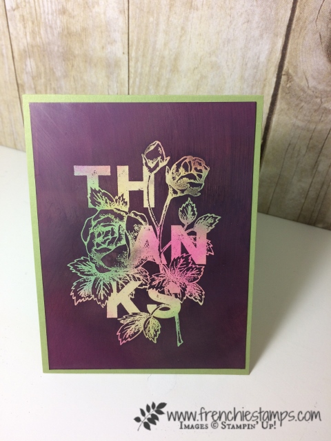 Floral Statements, Joseph' Coat Technique, Stampin'Up!