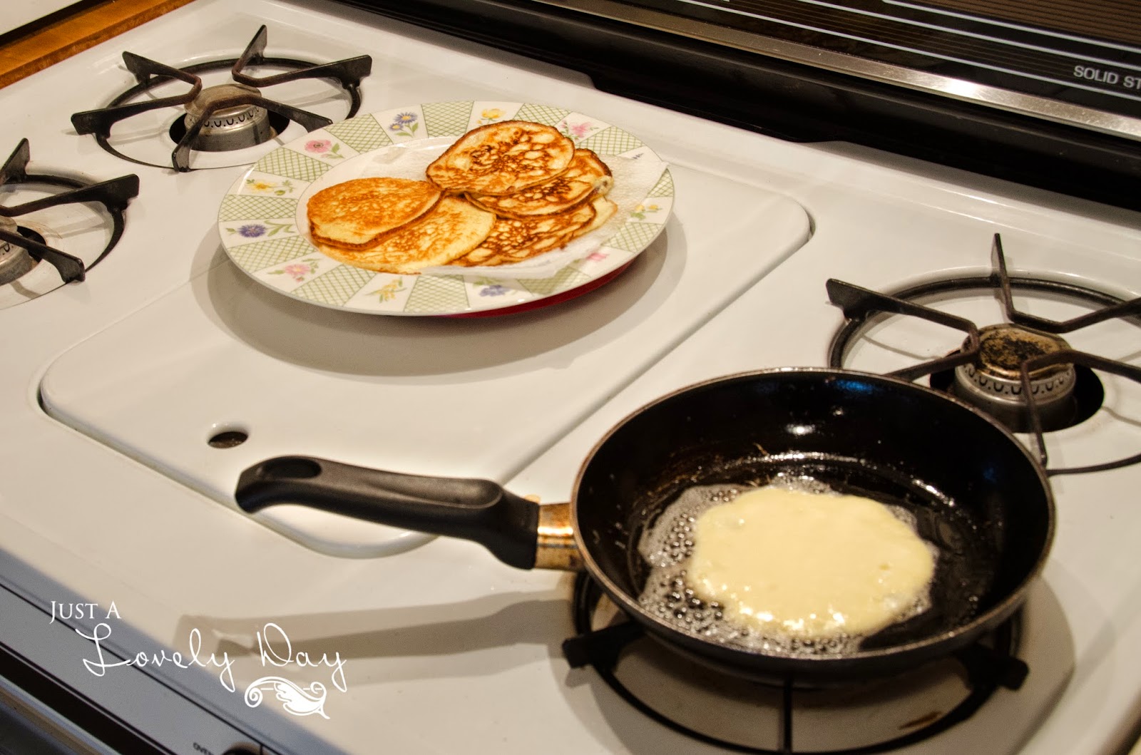 Low Carb Cream Cheese Pancakes - Just a Lovely Day