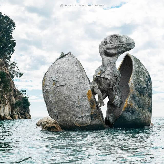 11-Hatched-Rock-Dinosaur-Digital-Art-Martijn-Schrijver-www-designstack-co