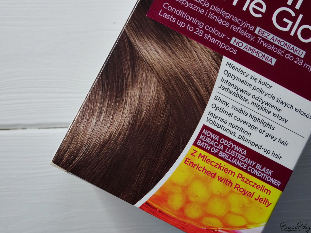 L'Oreal Casting Creme Gloss 613 Mroźne Mochaccino farba efekty blog efekt na włosach przed i po