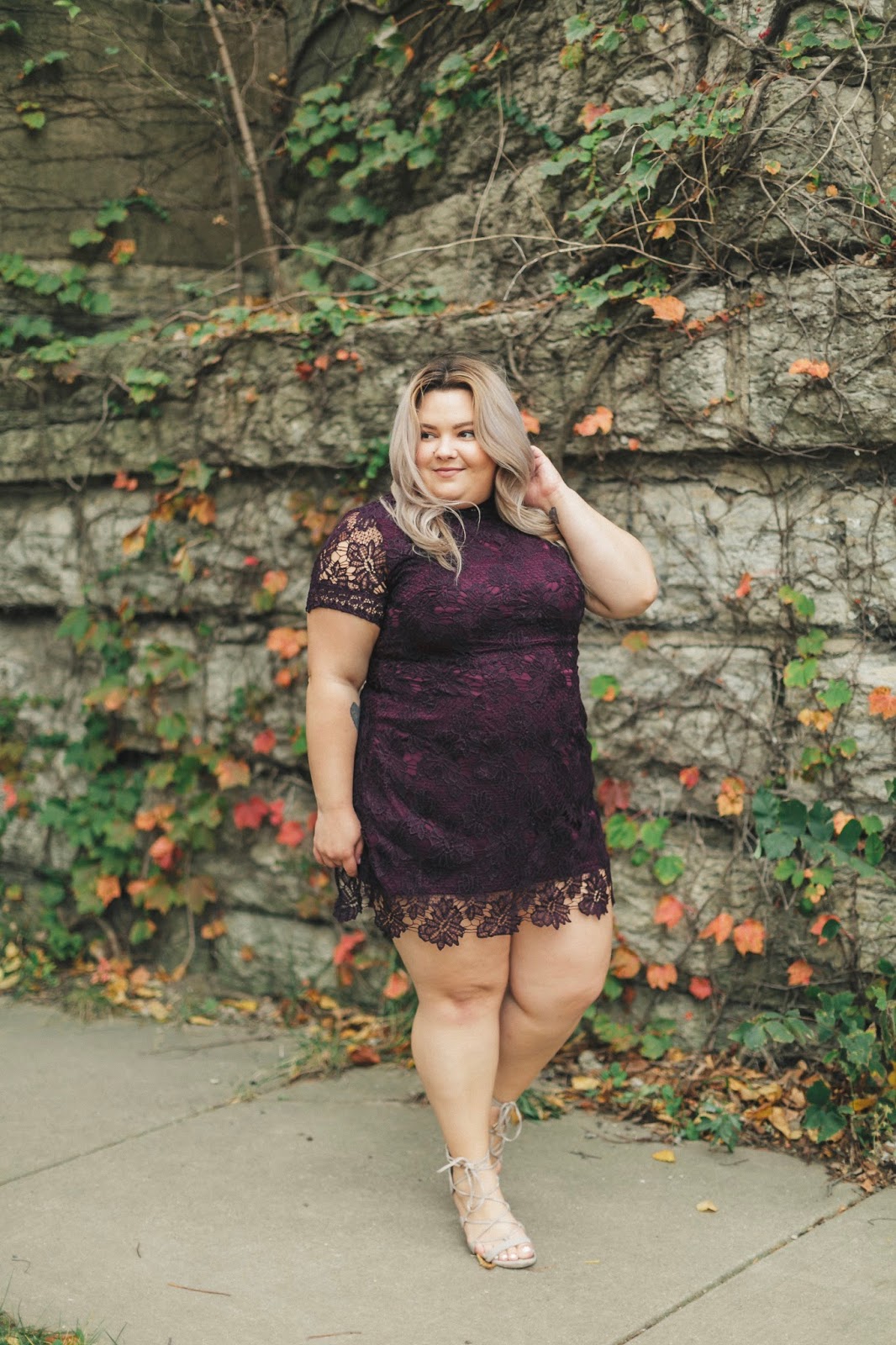 Chicago fashion blogger, natalie in the city, fall plus size fashion, fatshion, curves and confidence, Chicago plus size model, affordable plus size clothing, natalie craig, plus size clothes, yours clothing, cheap plus size clothes, plus size lace dresses, Chicago influencer