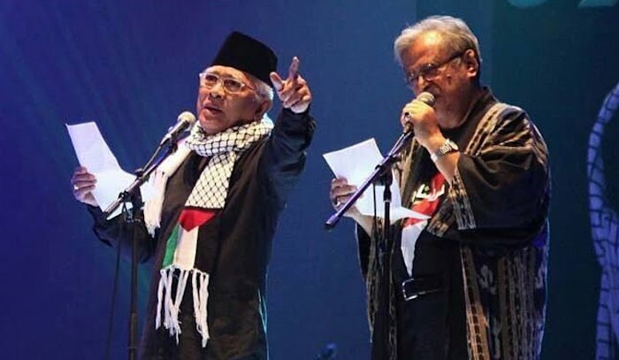 Gus Mus dan Sejumlah Tokoh Gelar Doa Untuk Palestina di Taman Ismail Marzuki