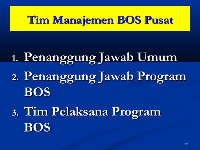 Tugas dan Tanggung Jawab Tim Manajemen BOS Sekolah Tugas dan Tanggung Jawab Tim Manajemen BOS Sekolah