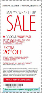 Free Printable Macy's Coupons Free Printable Macy's Coupons