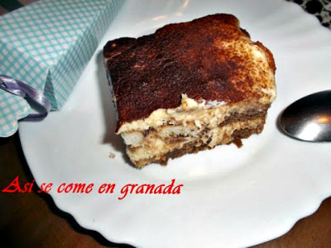 Tiramisú descafeinado