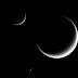 Романтика от Сатурн. Три полумесеца в нощното небе