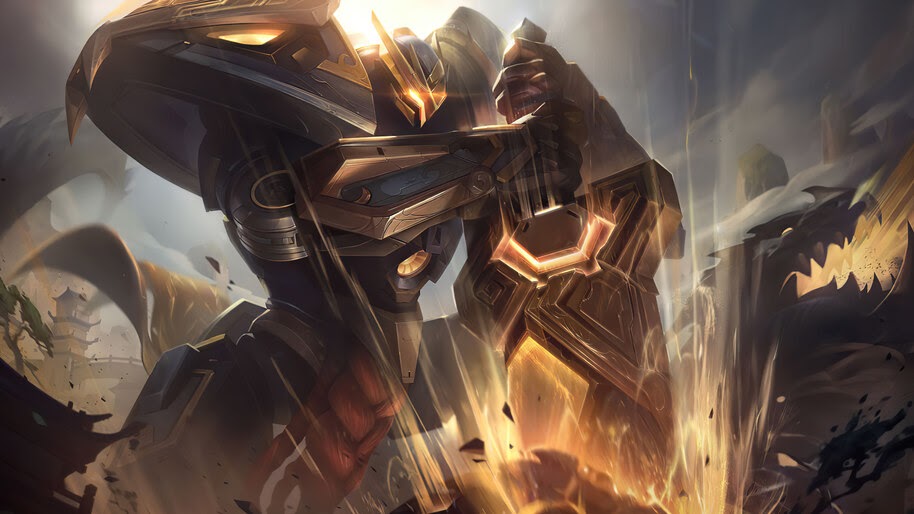 Mecha Kingdoms, Garen, Prestige, Edition, Splash Art, 4K, #3.1525