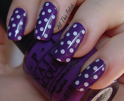 All This Polish: Purple and Polka Dots