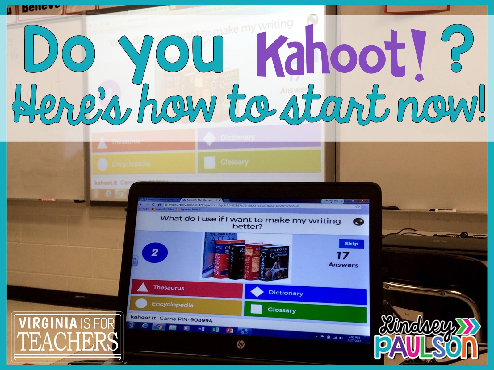 Plan lessons and kahoots to play in class with project tools