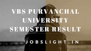 VBS Purvanchal University Result VBS Purvanchal University Result