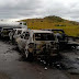 Carros pegam fogo após acidente envolvendo 9 veículos na Bahia