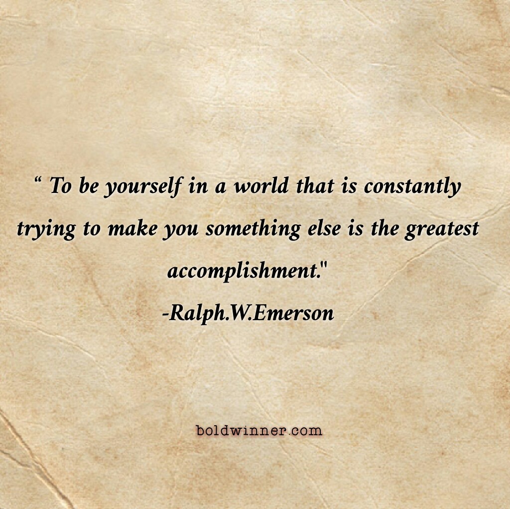 What It Means To Be Yourself