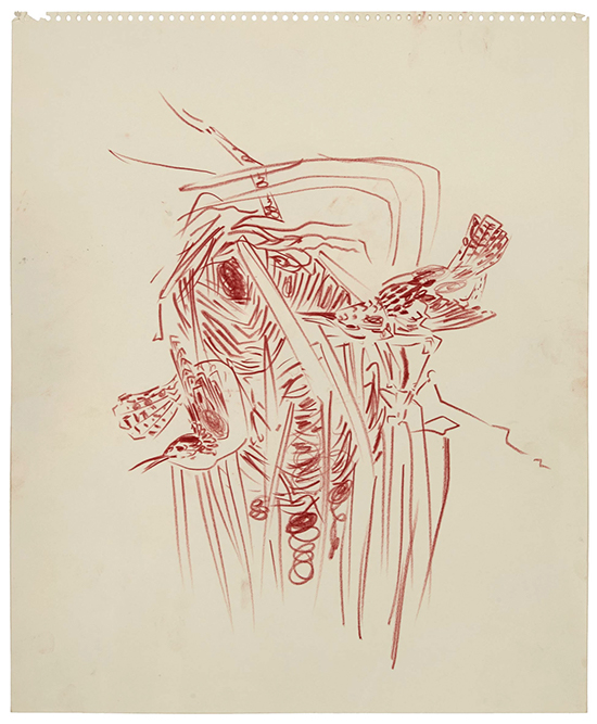Bill Lynch No title, n.d., Conté on paper 43 x 35.5 cm drawing Bill Lynch No title, n.d., Conté on paper 43 x 35.5 cm