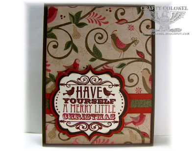 Crafty Colonel Donna Nuce for Cards in Envy Challenge Blog, CTMH Pear & Partridge, Christmas Card