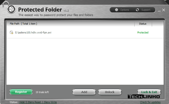 Protected folder