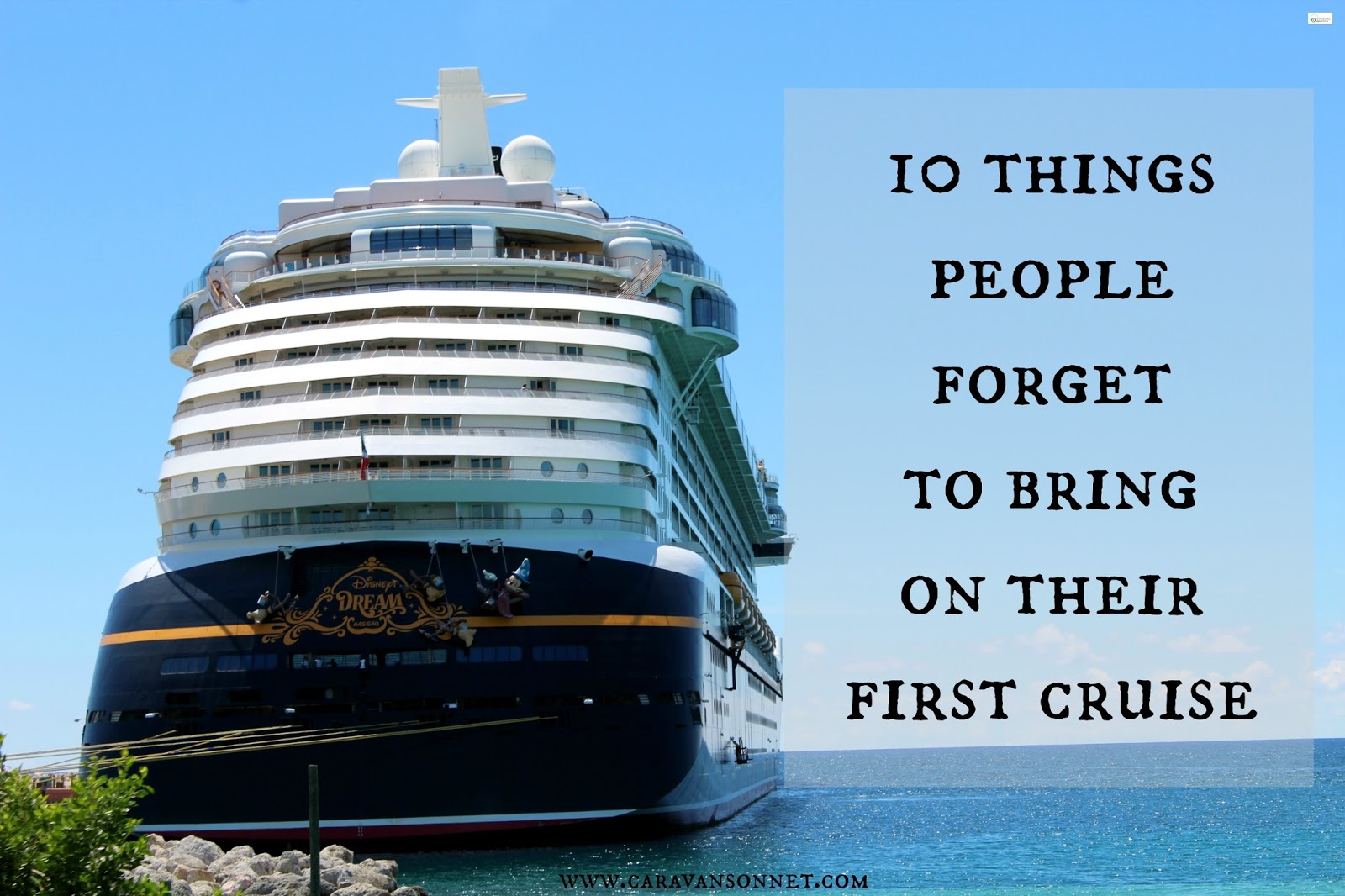 10 Things People to Bring on Their First Cruise Caravan