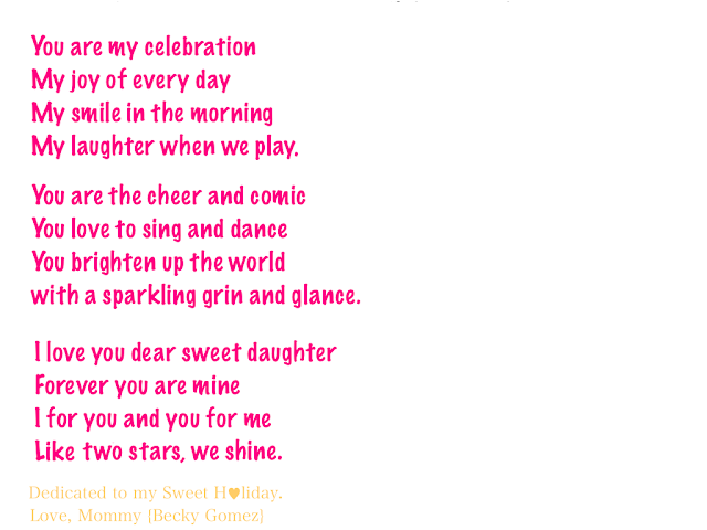 love poem poetry for daughters from their mothers motherhood and Holiday