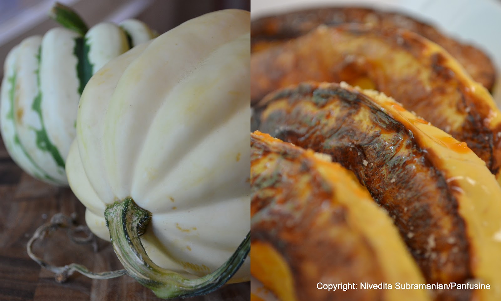 Day 256 Roasted white Acorn squash
