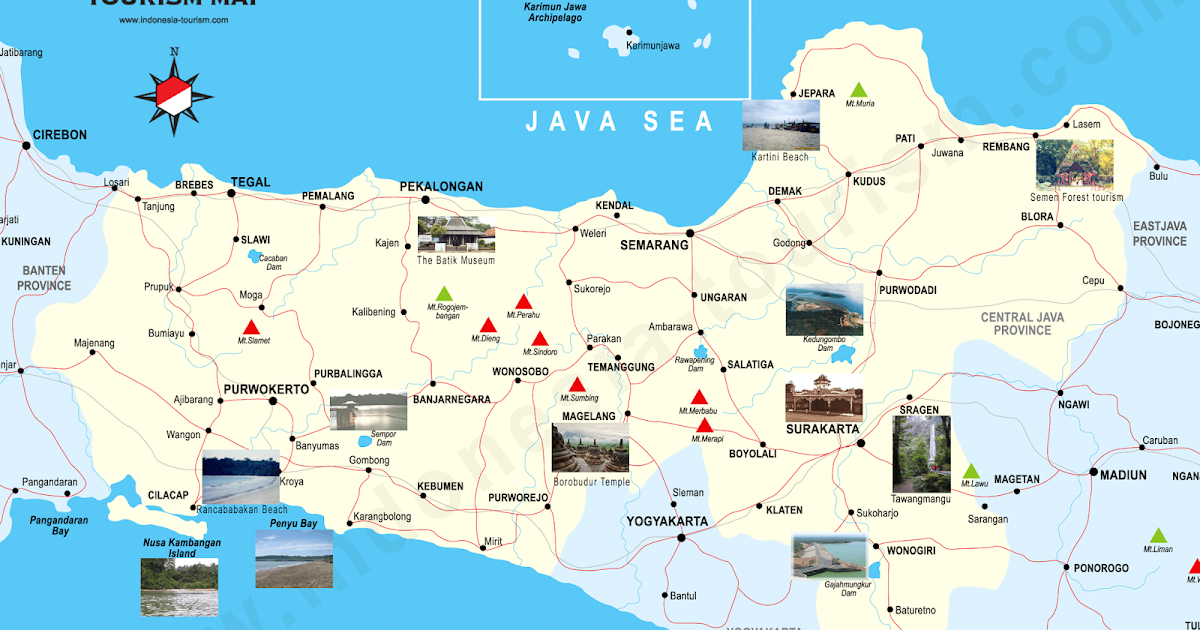 Peta Wisata Diy Yogyakarta Jogja Format Cdr Yogyakart