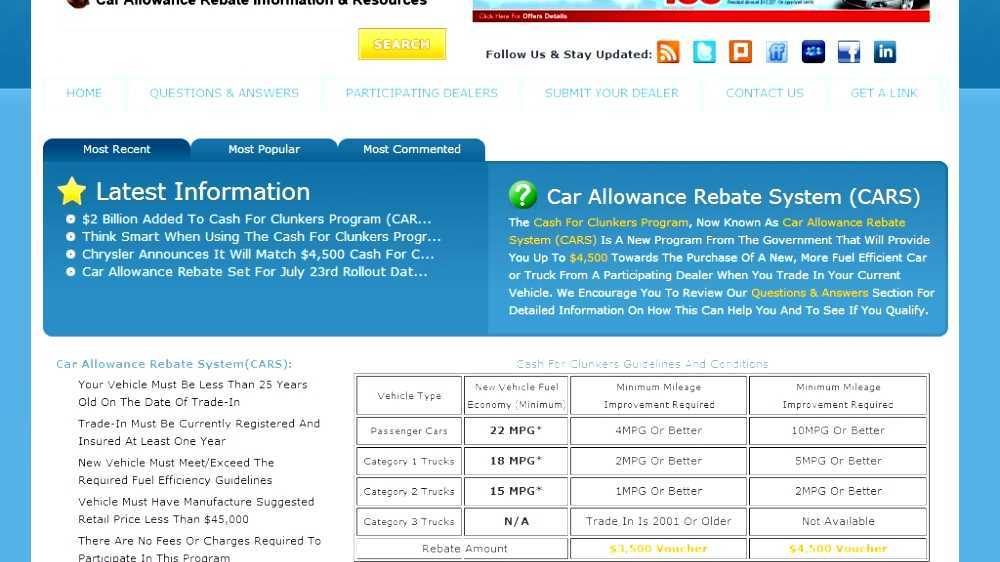car-allowance-rebate-system
