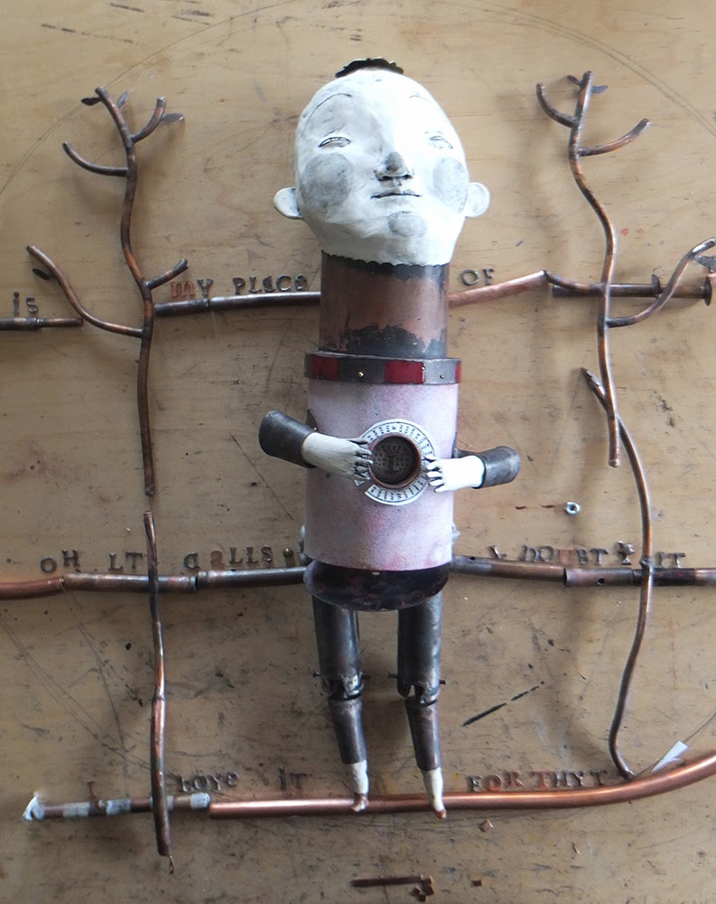 Brig Mixed Media Sculpture Finished