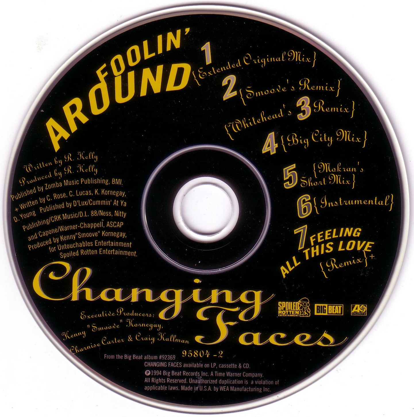 THE CRACK FACTORY Changing_FacesFoolin_Around(CDM)1994PM1